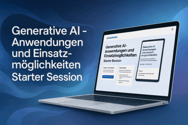Generative AI - Anwendungen und Einsatzmöglichkeiten - Starter Session